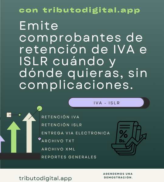 Emite tus comprobantes de retención de IVA e ISLR